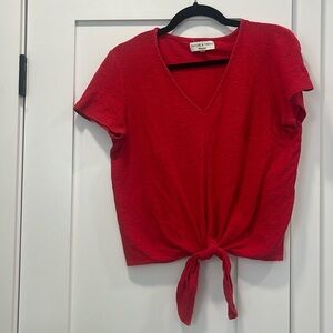 Madewell tie front top